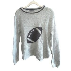 Wooden‎ Ships Sage Green Football  Crewneck Sweater S